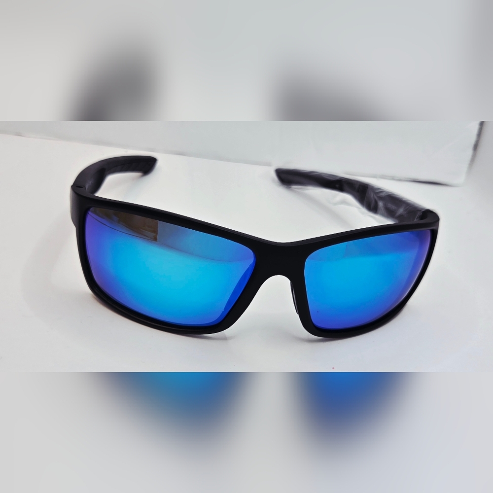Sports Polarized Sunglasses For Men Cycling‎ Driving Fishing Black Blue